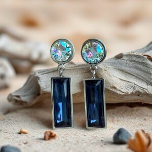 Handcrafted earrings with Austrian crystal